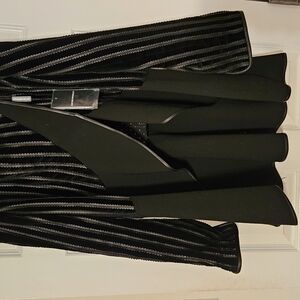 Emporio Armani Black and Silver Cape